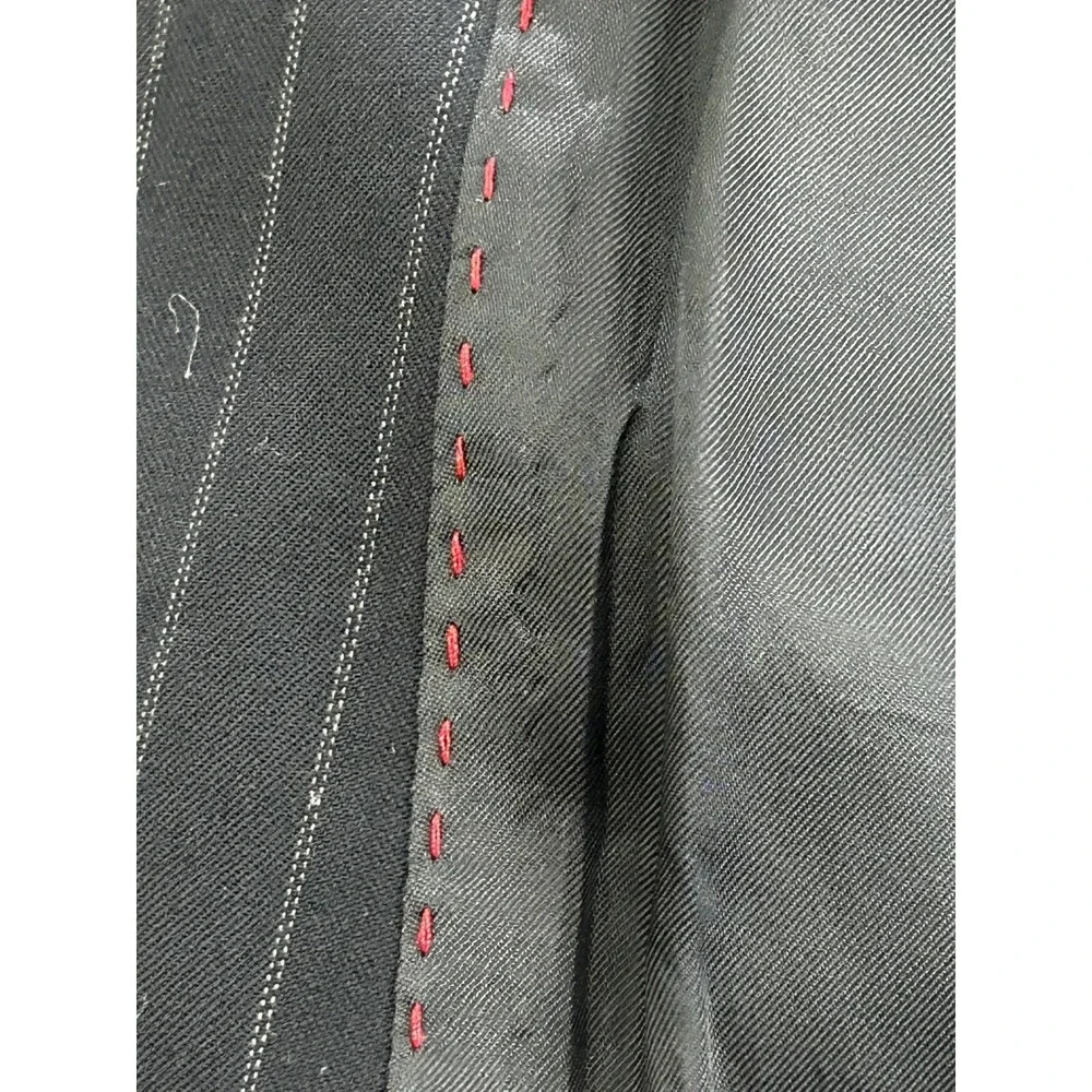 DKNY Mens Pinstripe Wool Blazer 42R Bloomingdales Canada Made Suit Jacket‎